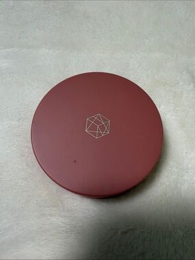 EM Cosmetics Matte Blush Compact in Deep Rose with Gold Logo
